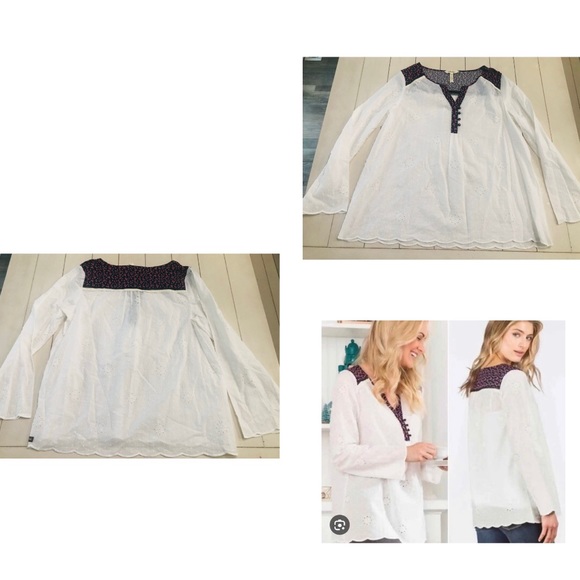 Matilda Jane Tops - Matilda Jane Snow Globe eyelet tunic